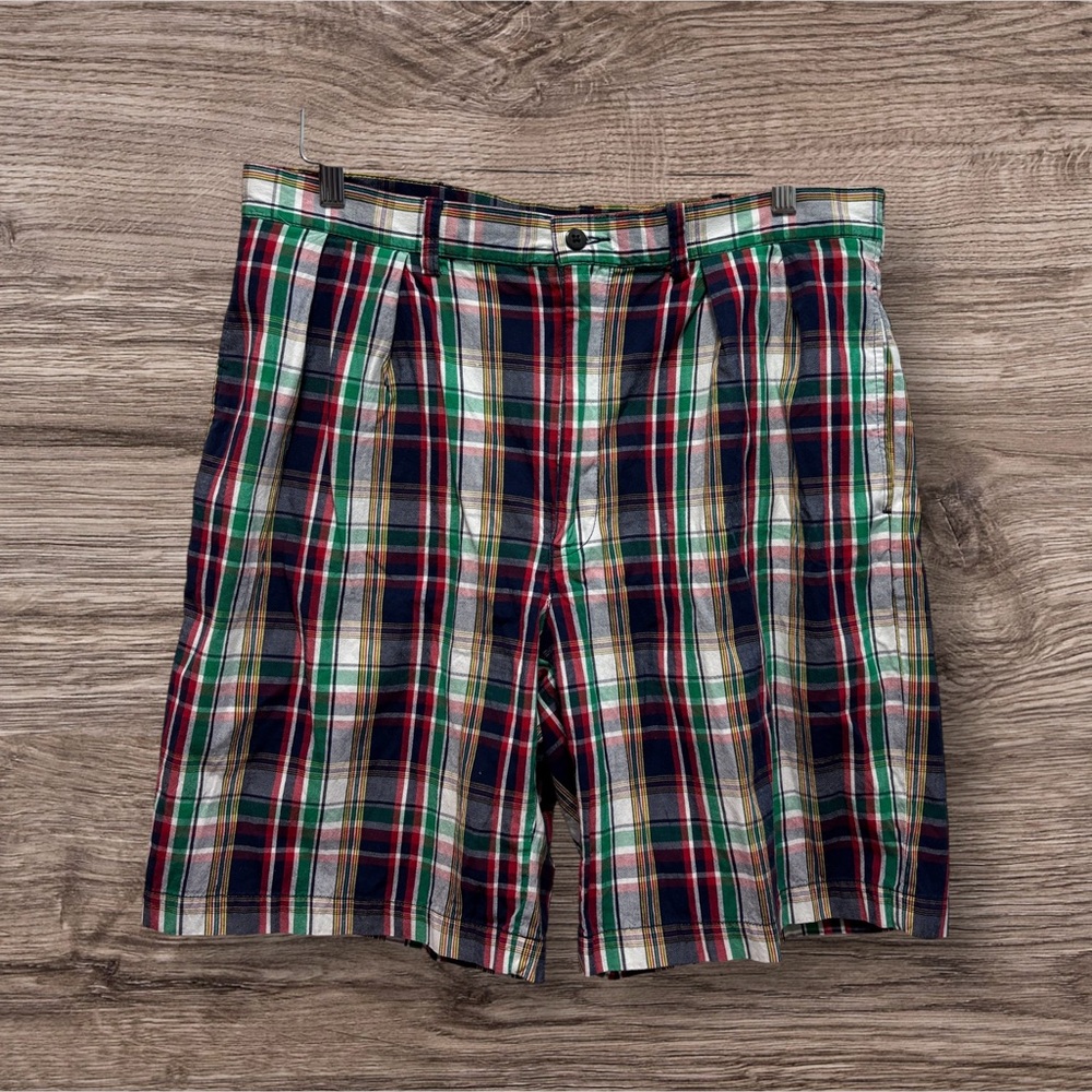 Polo Ralph Lauren Men's Plaid Pleated Shorts‎ Size 34